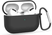 Tech-Protect Θήκη Σιλικόνης Icon Hook - Apple AirPods Pro 1st Gen - Black (9490713927502)