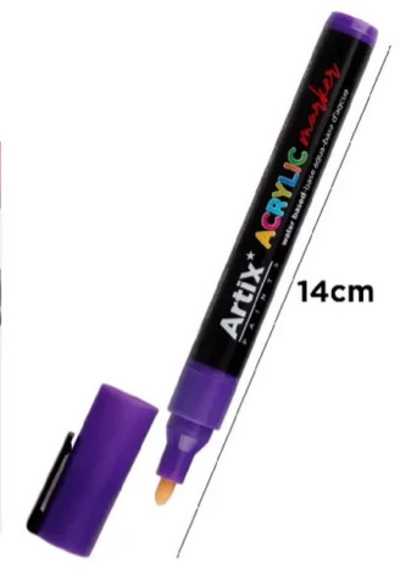 Μαρκαδόρος ARTIX Ακρυλικός 1.5-2.5mm Μωβ Μεσαίο PP922-21