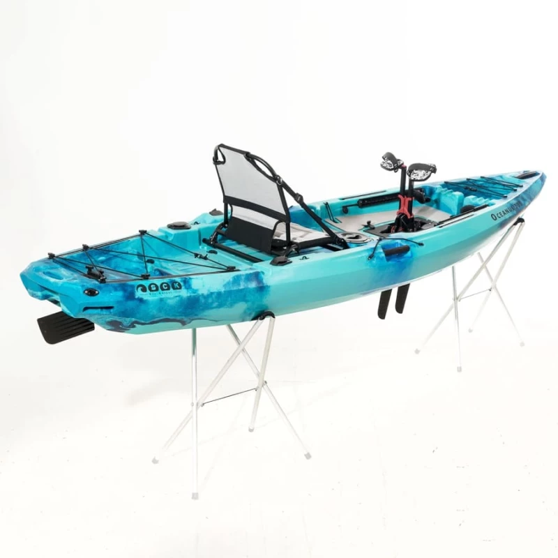 SCK - OCEANUS 335 pedal-step μονοθέσιο καγιάκ με κάθισμα αλουμινίου SCK - Μπλε/Τυρκουάζ