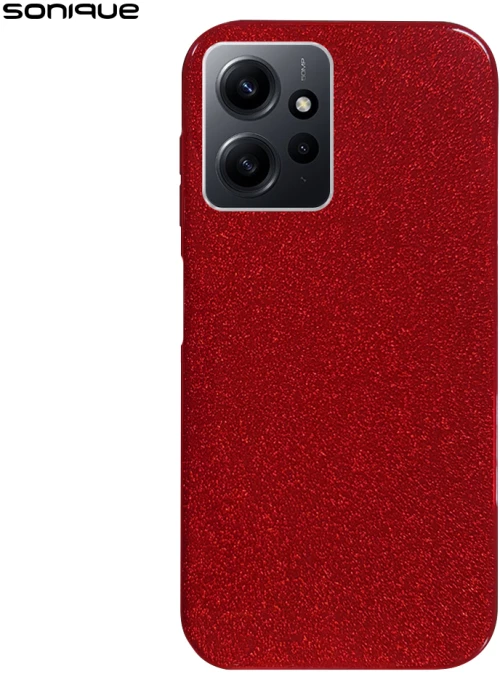 Θήκη Σιλικόνης Sonique Shiny Xiaomi Redmi Note 12 4G Κόκκινο