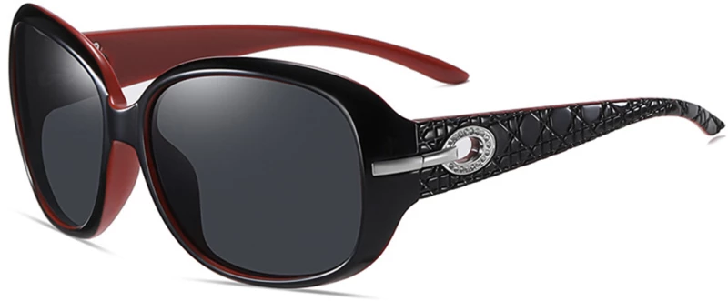 Techsuit - Sunglasses Polarized PC (2012) - UV Protection - Black / Red / Gray