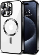 Techsuit - Luxury Crystal MagSafe - iPhone 15 Pro Max - Black