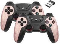 Σετ Ασύρματα Gamepad 2.4G 2 τμχ Ροζ Χρυσό