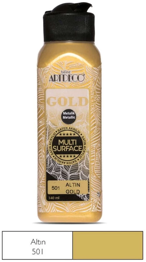 Ακρυλικό Χρώμα Artdeco140ml Multi Surface Gold 501