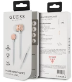 Guess in-ear white gold headphones - noise reduction