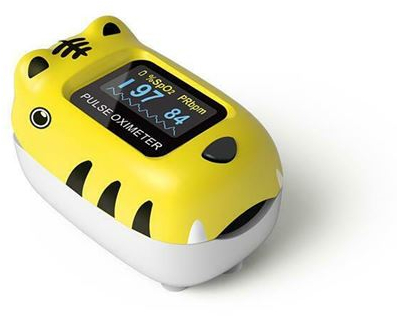 Contec CMS50Q1 Παλμικό Οξύμετρο Δακτύλου για Παιδιά Κίτρινο