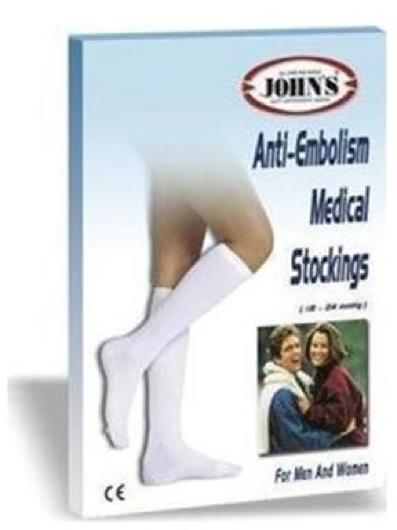 JOHNS ΚΑΛΤΣΕΣ ANTIEMBOLISM 18-24MMHG ΡΙΖΟΜΗΡΙΟΥ ΣΙΛΙΚΟΝΗΣ JOHN’S® ΛΕΥΚΟ 214527 – ΜΕΓΕΘΟΣ 2 MEDIUM