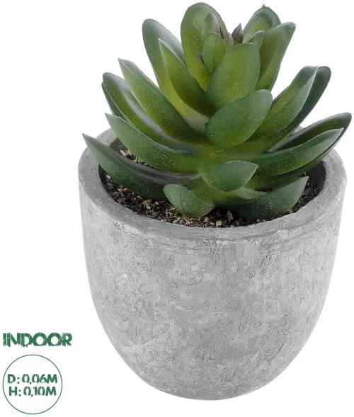 GloboStar® Artificial Garden SUCCULENT SEDEVERIA 21023 Διακοσμητικό Φυτό Παχύφυτο Σεντεβέρια Υ10cm