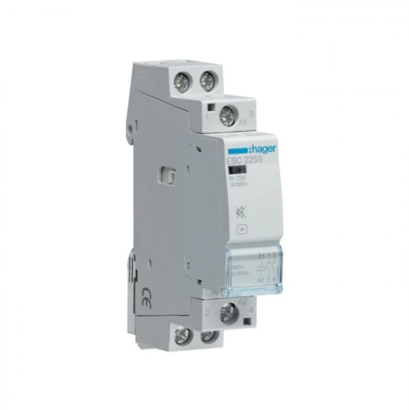 Ηλεκτρονόμος 230V 25A 2No Αθόρυβος ESC225S Hager ESC225S