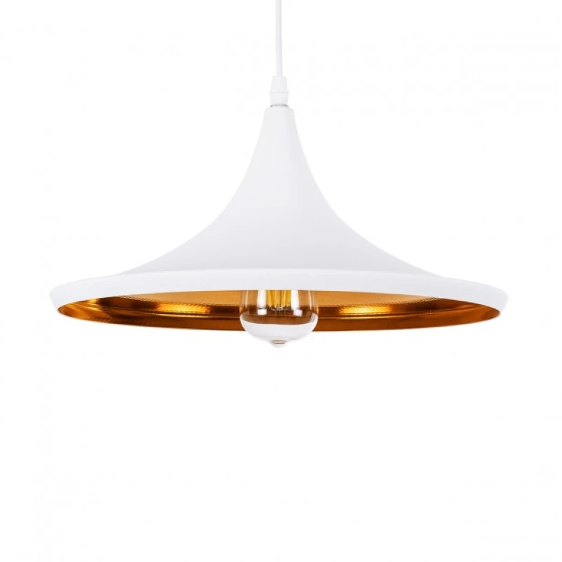 Κρεμαστό Φωτιστικό SHANGHAI WHITE Μέταλλο Φ37 Λευκό 01026-B Globostar 01026-B Λευκό
