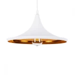 Κρεμαστό Φωτιστικό SHANGHAI WHITE Μέταλλο Φ37 Λευκό 01026-B Globostar 01026-B Λευκό