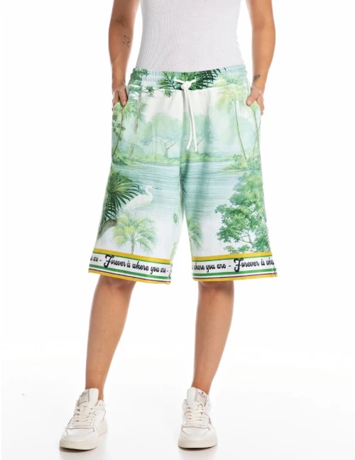 Replay Women Sweat Bermuda Printed