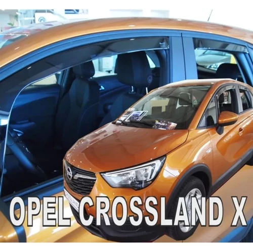 ΑΝΕΜΟΘΡΑΥΣΤΕΣ ΓΙΑ OPEL CROSSLAND X 5D 2017+ ΣΕΤ ΑΥΤΟΚΙΝΗΤΟΥ ΑΠΟ ΕΥΚΑΜΠΤΟ ΦΙΜΕ ΠΛΑΣΤΙΚΟ HEKO - 4 ΤΕΜ. ΑΝΕΜ.SET25395