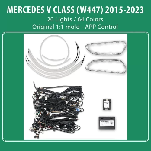 DIQ AMBIENT 8173-DIO BENZ V (W447) mod. 2015-2023 (Ambient Light for Mercedes V-Class W447 mod. 2015-2023, 20 Lights) DIQ_ALVITO_20L