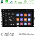 Clarion GL300 Series 4Core Android11 2+32GB VW MQB 2017- Navigation Multimedia Tablet 9" Με Carplay & Android Auto U-GL3-VW0333