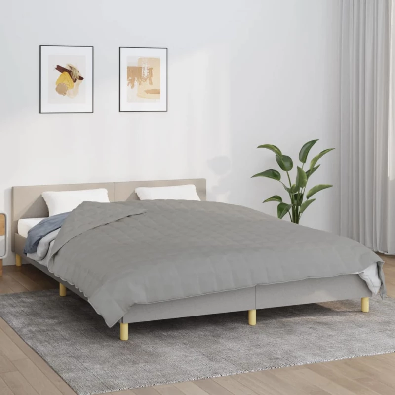 Κουβέρτα Βαρύτητας Γκρι 220 x 235 εκ. 11 κ. Υφασμάτινη Γκρι 350728