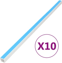Κανάλι Καλωδίων Αυτοκόλλητο 40 x 40 χιλ. 10 μ. από PVC Λευκό 155948