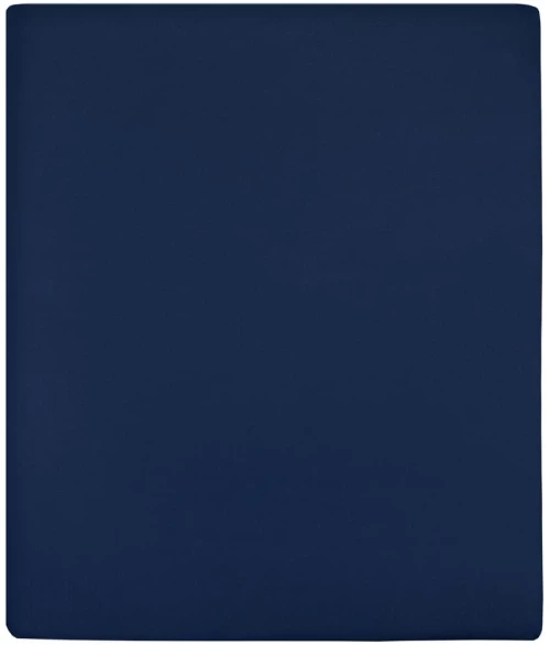 Σεντόνια με Λάστιχο 2 τεμ. Μπλε 90 x 200 εκ. Βαμβακερό Ζέρσεϊ Μπλε 136231