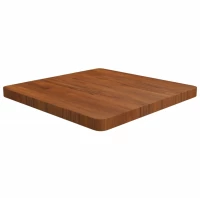 Επιφάνεια Τραπεζιού Τετράγωνη Σκ. Καφέ 60x60x4 εκ. Ξύλο Δρυς Καφέ 343076