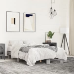 Πλαίσιο Κρεβατιού Γκρι Sonoma 120x200 εκ. Επεξ. Ξύλο & Μέταλλο Γκρι 845865