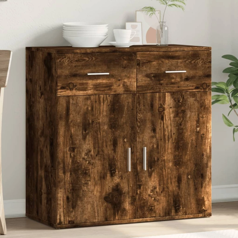 Βοηθητικό Ντουλάπι Καπνιστή Δρυς 79x38x80εκ. Επεξεργασμένο Ξύλο Καφέ 840524