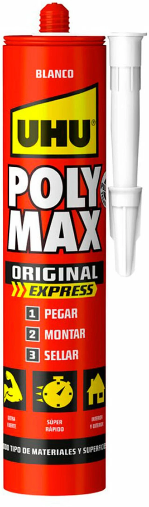 Σφραγιστικό / Κόλλα UHU 6310630 Poly Max Express Λευκό 425 g S7912689