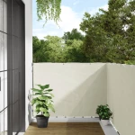 Περίφραξη Κήπου Προστατευτική Λευκή 700x120 εκ. από PVC Λευκό 4005512