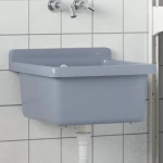 Νιπτήρας Επίτοιχος Γκρι 40x40x24 εκ. από Ρητίνη Γκρι 4002796