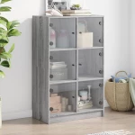 Ντουλάπι με Πόρτες 68x37x109 εκ. από Επεξεργασμένο Ξύλο Γκρι 3295855