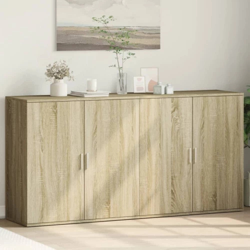 Βοηθητικά Ντουλάπια 2 Τεμ. Sonoma Δρυς 79x38x80εκ. Επεξ. Ξύλο Καφέ 3276604
