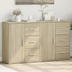 Βοηθητικά Ντουλάπια 2 τεμ. Sonoma Δρυς 60x31x70 εκ. Επεξ. Ξύλο Καφέ 3276555