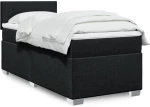Κρεβάτι Boxspring με Στρώμα Μαύρο 100 x 200 εκ. Υφασμάτινο Μαύρο 3285794