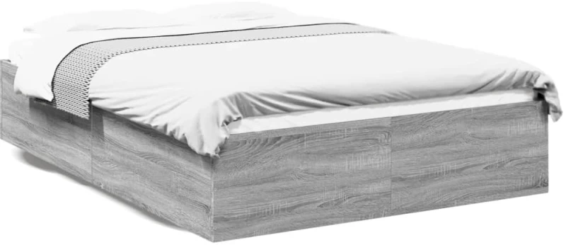 Πλαίσιο Κρεβατιού Γκρι Sonoma 150x200 εκ. Επεξεργασμένο Ξύλο Γκρι 3281012