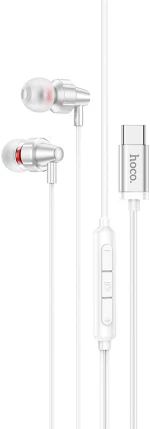 Hoco M90 In-ear Handsfree με Βύσμα 3.5mm Ασημί