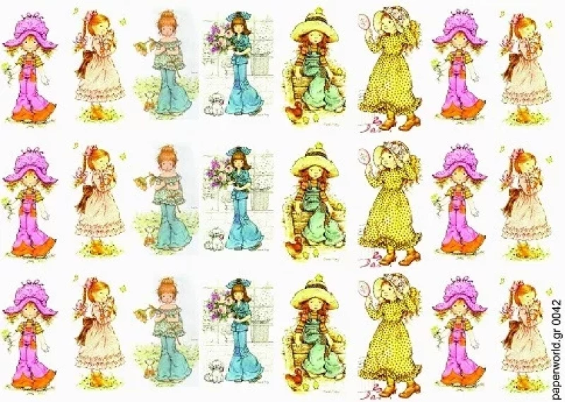 Χαρτί DECOUPAGE PAPERWORLD 0042 μεγέθους Α3