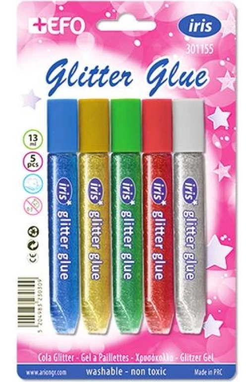 GLITTER GLUE EFO 5x10ml