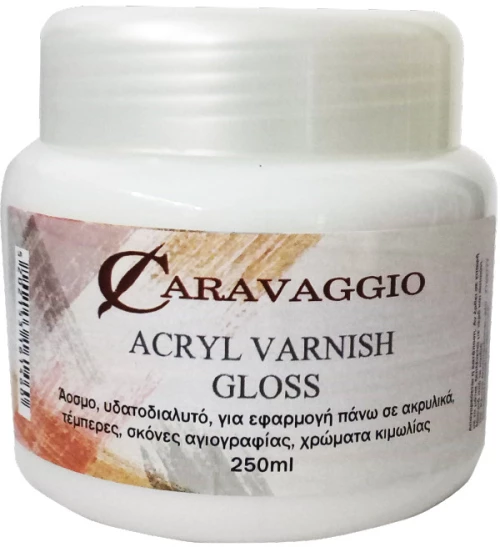 Βερνίκι νερού CARAVAGGIO 250ml GLOSS