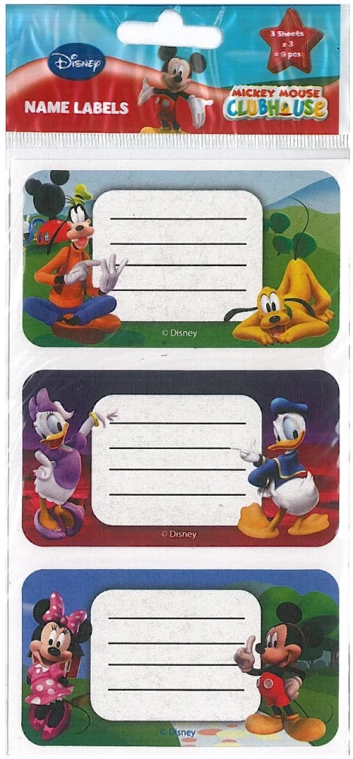 Ετικέτες σχολικές αυτοκόλλητες DISNEY MICKEY MOUSE
