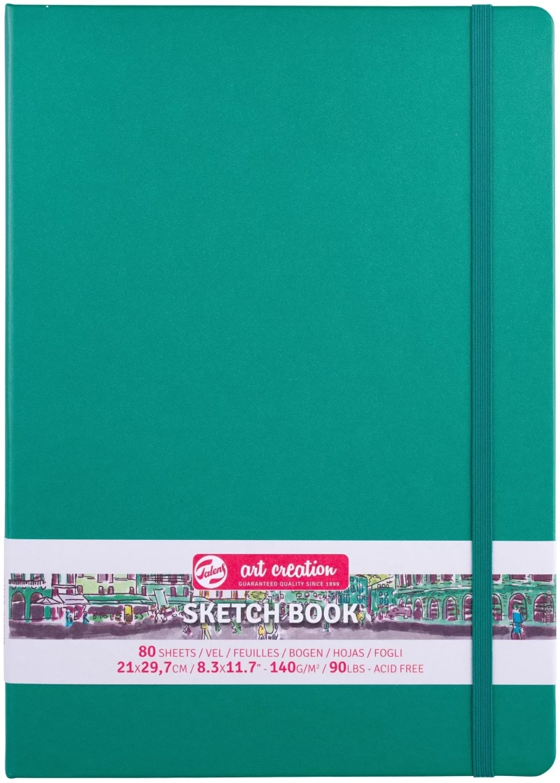 SKETCH BOOK A4 TALENS Art Creation Forest Green