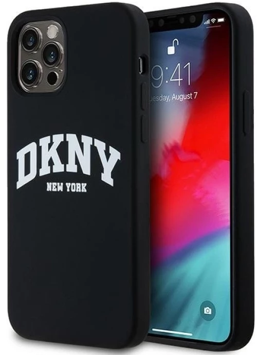 DKNY Θήκη Liquid Silicone Arch Logo MagSafe 12/12 Pro Black