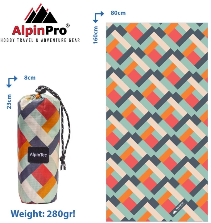 Πετσέτα AlpinTec Microfiber Dryfast Paint 80x160cm - Norm I
