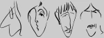 Beatles Caricature Φούτερ - WHITE