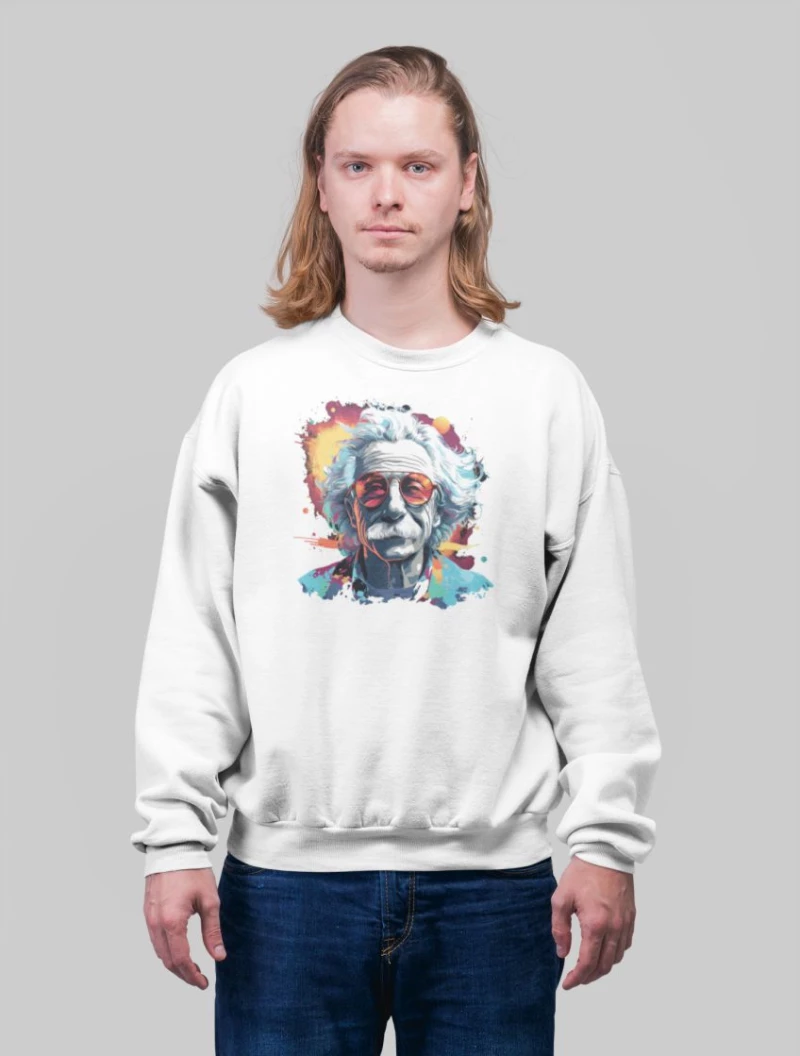 Albert Einstein Φούτερ - BLACK