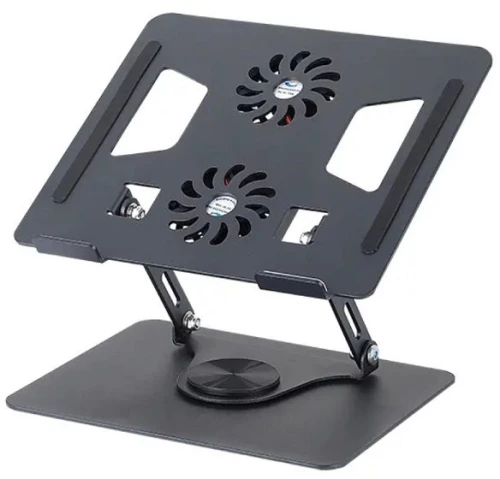 Cooling Pad για Laptop έως 15.6″ περιστροφής 360 μοιρών με 2 ανεμιστήρες YL-906