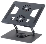 Cooling Pad για Laptop έως 15.6″ περιστροφής 360 μοιρών με 2 ανεμιστήρες YL-906