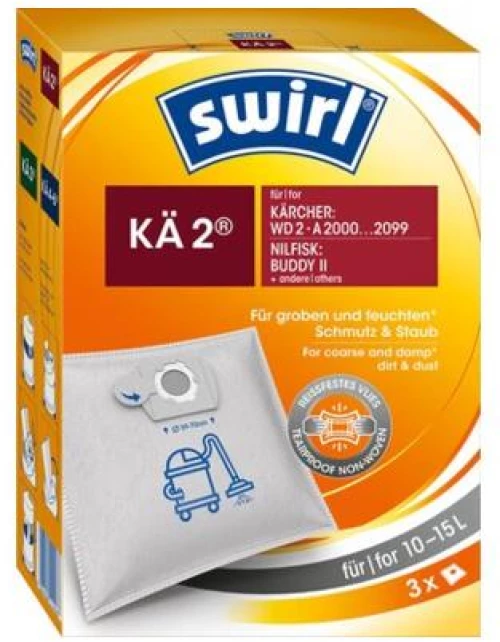 Swirl KAE 2/2 Σακούλες Σκούπας 3τμχ Συμβατή με Σκούπα Einhell