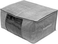 Estia 03-5719 Linen Υφασμάτινη Θήκη Αποθήκευσης Ρούχων 45x60x30cm, Γκρι
