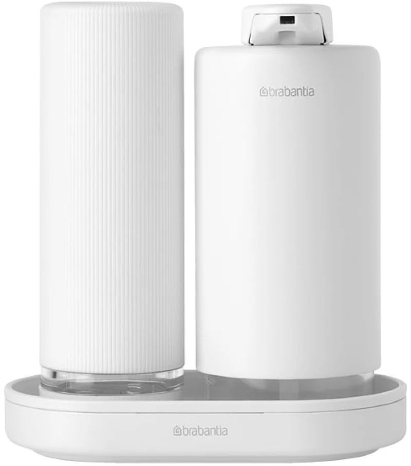 Brabantia 1008505 Επαγγελματική Σαπουνοθήκη Κρεμοσάπουνου 2x200ml Λευκό