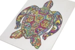 Moxy - Wooden puzzle unique shapes - Turtle - 130 pcs (400085) / Toys