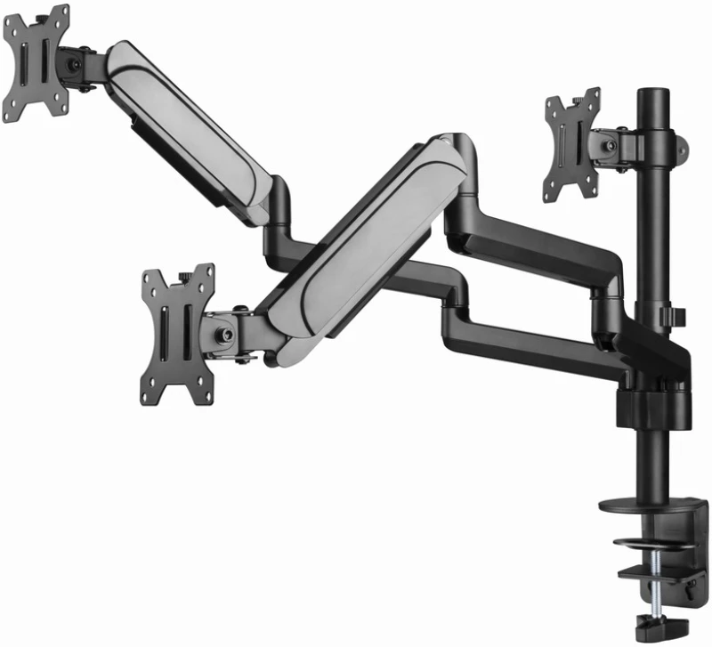 Gembird MA-DA3-01 Desk mounted adjustable mounting arm for 3 monitors (full-motion), 17”-27”, up to 7 kg